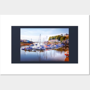 Porthmadog Harbor Boats, Gwynedd, Wales Posters and Art